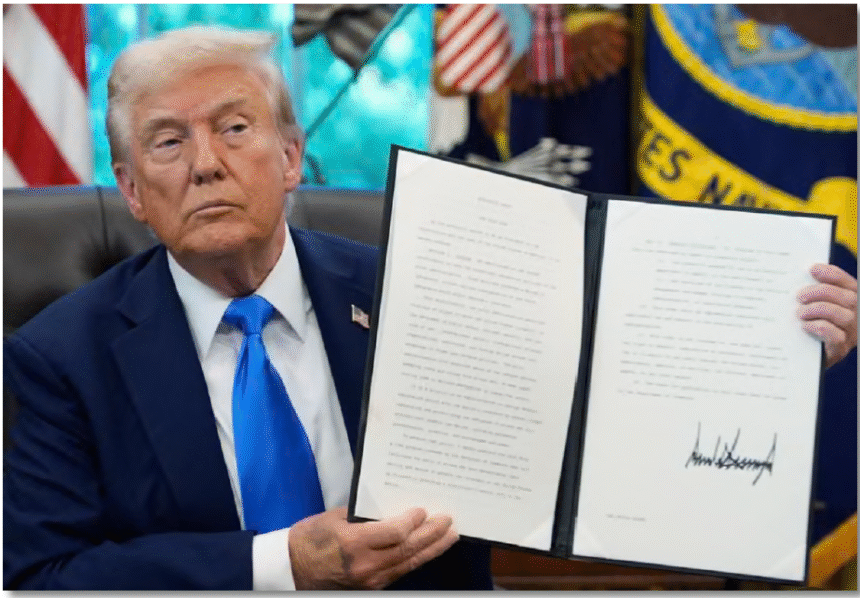 TRUMP’S $100,000 VISA BLAST