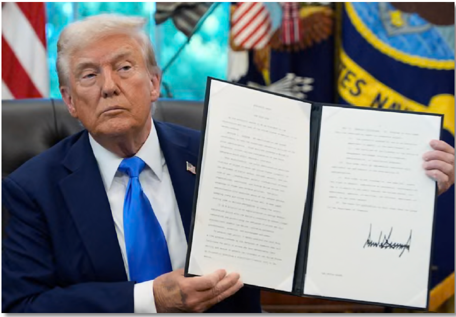 TRUMP’S $100,000 VISA BLAST